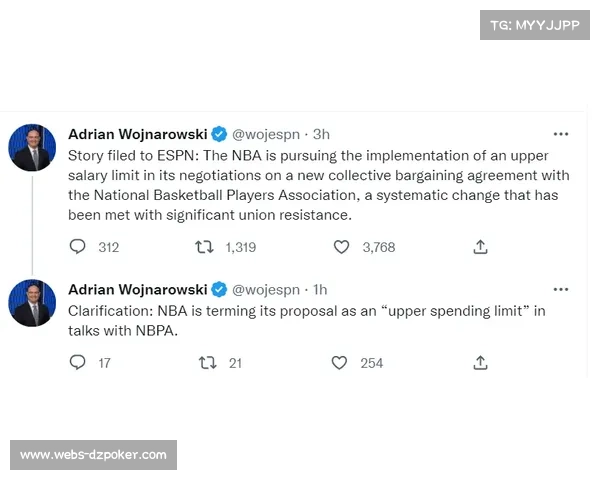 NBA球员协会协商新劳资协议，工资帽涨幅成焦点